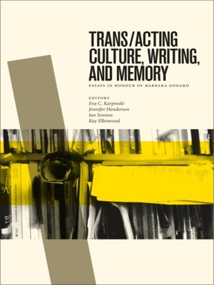 cover image of Trans/acting Culture, Writing, and Memory
